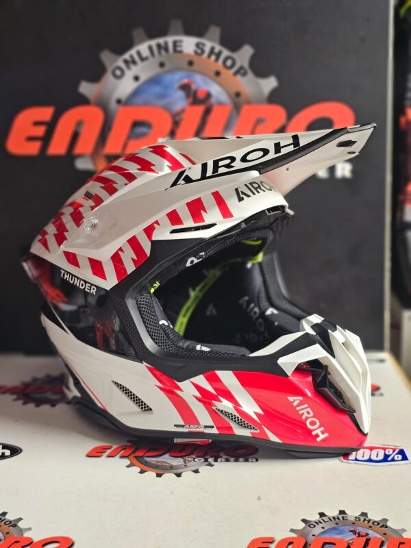 CAPACETE AIROH TWIST 3 THUNDER RED/WHT/BLK - Image 2