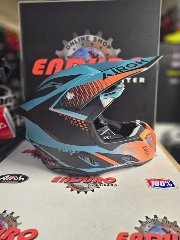 CAPACETE AIROH TWIST 3 SHARD ORGFLU/PTRL/BLK - Image 3