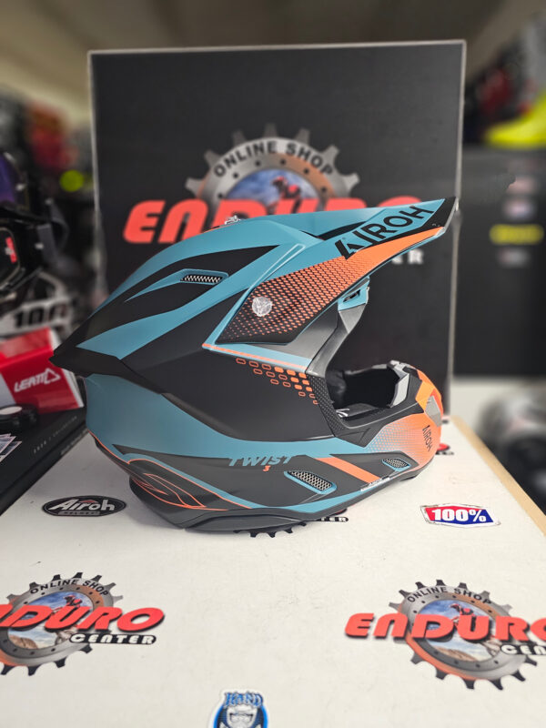 CAPACETE AIROH TWIST 3 SHARD ORGFLU/PTRL/BLK - Image 4