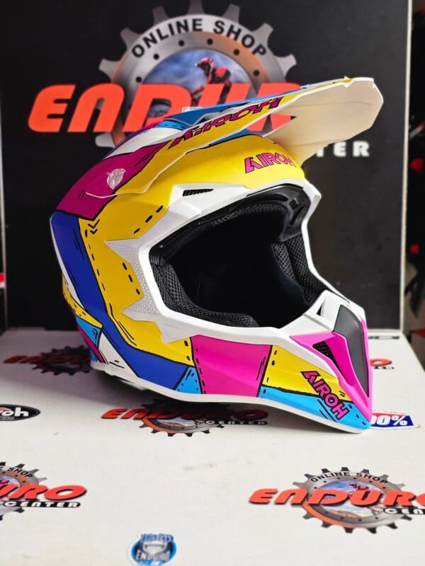 CAPACETE AIROH WRAAAP PAINT MULTICOLOR - Image 2