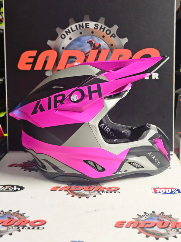 CAPACETE AIROH TWIST 3 KING PNK/BLK/GRY - Image 3