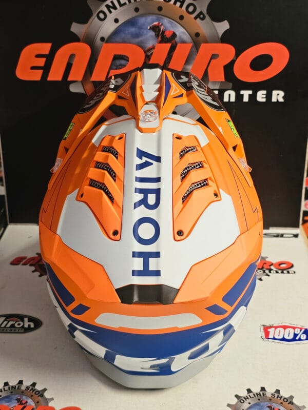 CAPACETE AIROH AVIATOR 3 SPIN ORG/BLU/WHT - Image 7