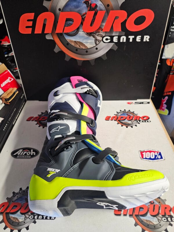 BOTAS ALPINESTARS TECH 7 YLWFLU/GRY/PNK - Image 8