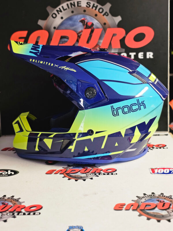 CAPACETE KENNY TRACK GRAPHIC FOCUS DKBLU/BLU/YLWFLU - Image 5