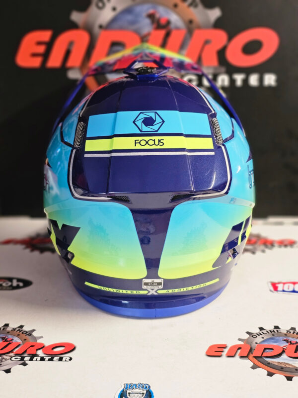 CAPACETE KENNY TRACK GRAPHIC FOCUS DKBLU/BLU/YLWFLU - Image 7