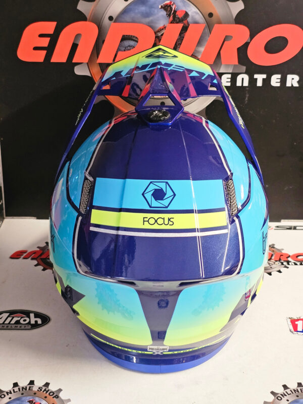 CAPACETE KENNY TRACK GRAPHIC FOCUS DKBLU/BLU/YLWFLU - Image 8