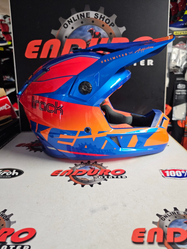 CAPACETE KENNY TRACK GRAPHIC FOCUS BLU/ORG/RED - Image 3