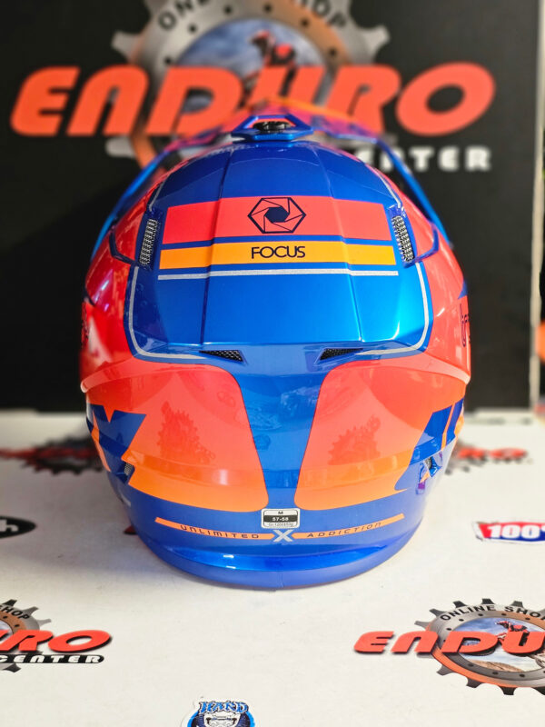 CAPACETE KENNY TRACK GRAPHIC FOCUS BLU/ORG/RED - Image 7