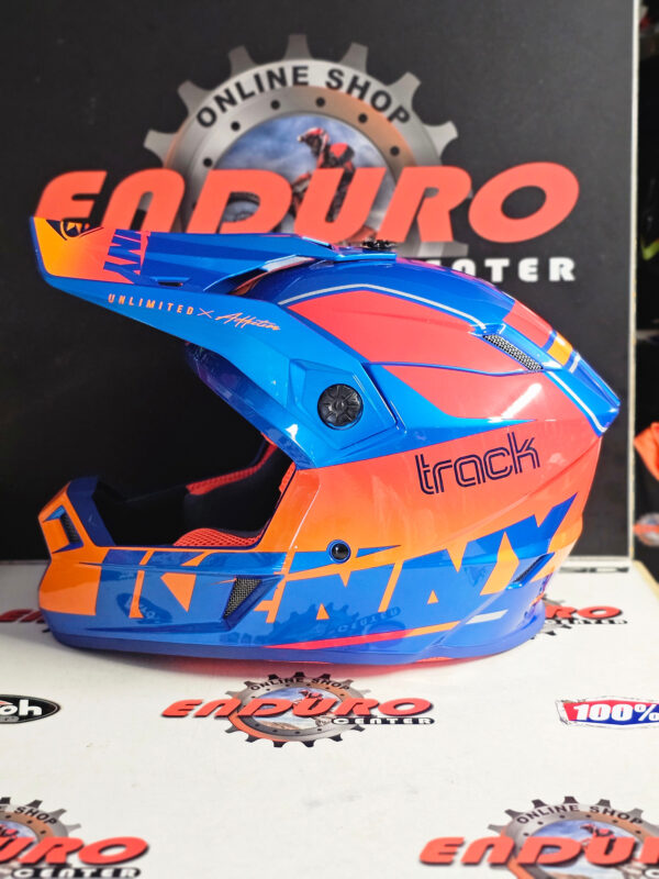 CAPACETE KENNY TRACK GRAPHIC FOCUS BLU/ORG/RED - Image 5