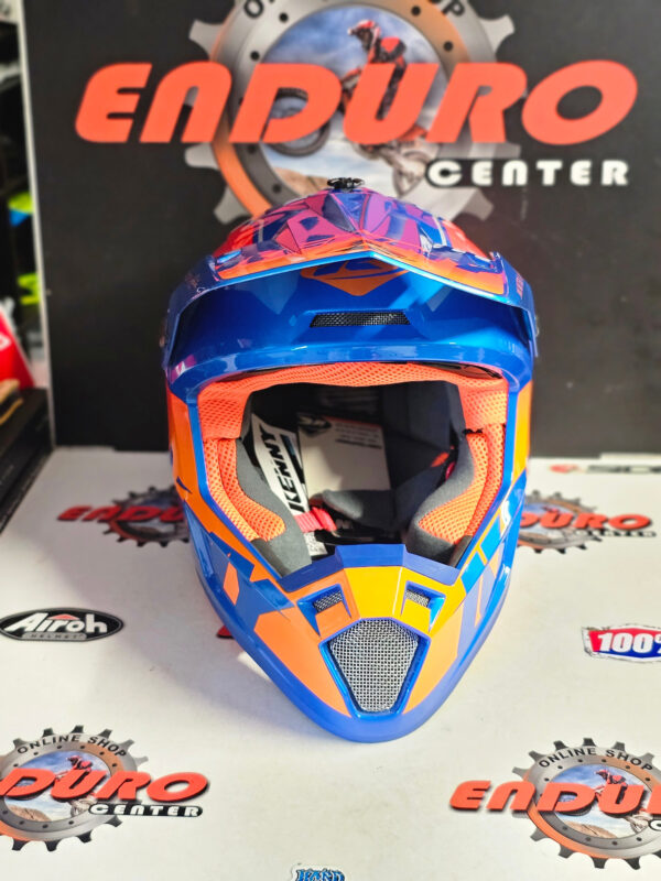 CAPACETE KENNY TRACK GRAPHIC FOCUS BLU/ORG/RED - Image 6
