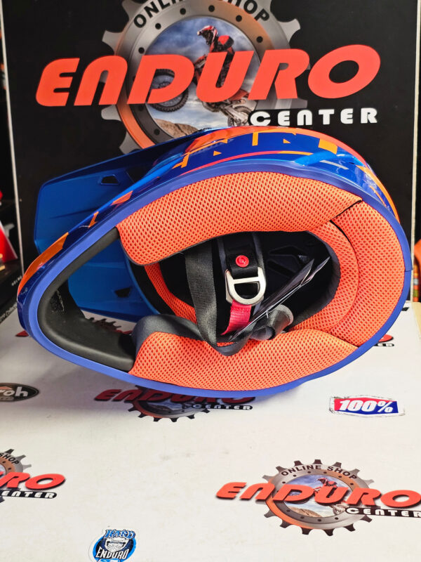 CAPACETE KENNY TRACK GRAPHIC FOCUS BLU/ORG/RED - Image 9
