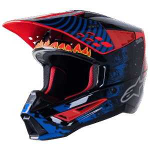 CAPACETE ALPINESTARS SM-5 SOLAR FLARE BLK/BLU/YLWFLU