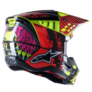 CAPACETE ALPINESTARS SM-5 SOLAR FLARE BLK/RED/YLWFLU