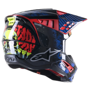 CAPACETE ALPINESTARS SM-5 SOLAR FLARE BLK/BLU/YLWFLU
