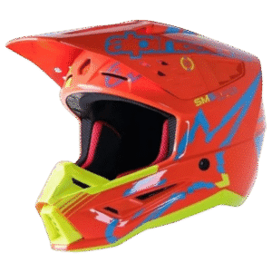CAPACETE ALPINESTARS SM-5 ACTION ORGFLU/YLWFLU/BLU