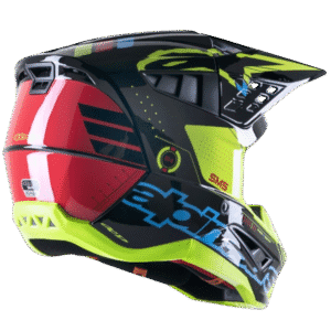 CAPACETE ALPINESTARS SM-5 ACTION BLK/BLU/YLWFLU