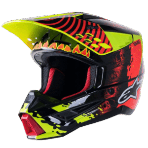 CAPACETE ALPINESTARS SM-5 SOLAR FLARE BLK/RED/YLWFLU