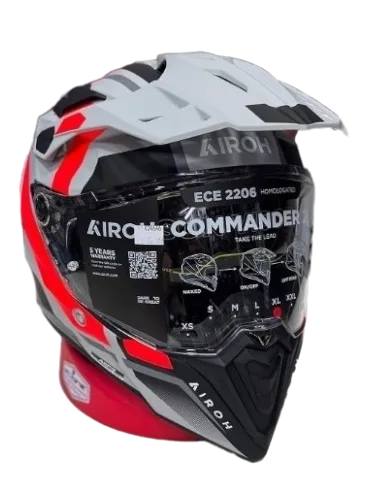 CAPACETE AIROH COMMANDER 2 MAVICK GRY/ORGFLU - Image 9