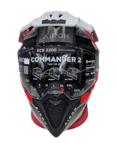 CAPACETE AIROH COMMANDER 2 MAVICK GRY/ORGFLU - Image 10