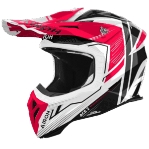 CAPACETE AIROH AVIATOR ACE 2 ENGINE RED/BLK/WHT