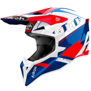 CAPACETE AIROH WRAAAP FEEL BLU/RED/WHT