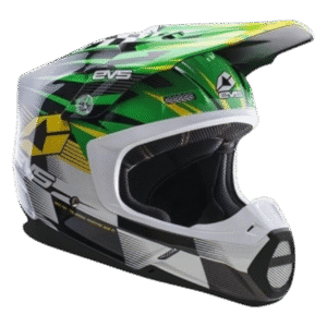 CAPACETE EVS T5 SPEEDWAY GRN/YLW/WHT/BLK