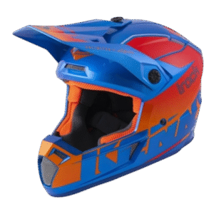 CAPACETE KENNY TRACK GRAPHIC FOCUS BLU/ORG/RED