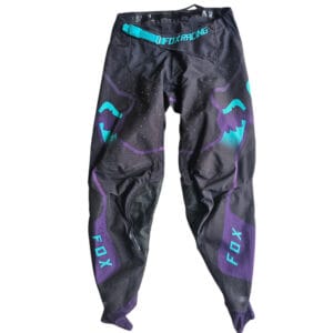 CALÇAS USADAS FOX 360 VIZEN BLK/PRP/BLUTRQ