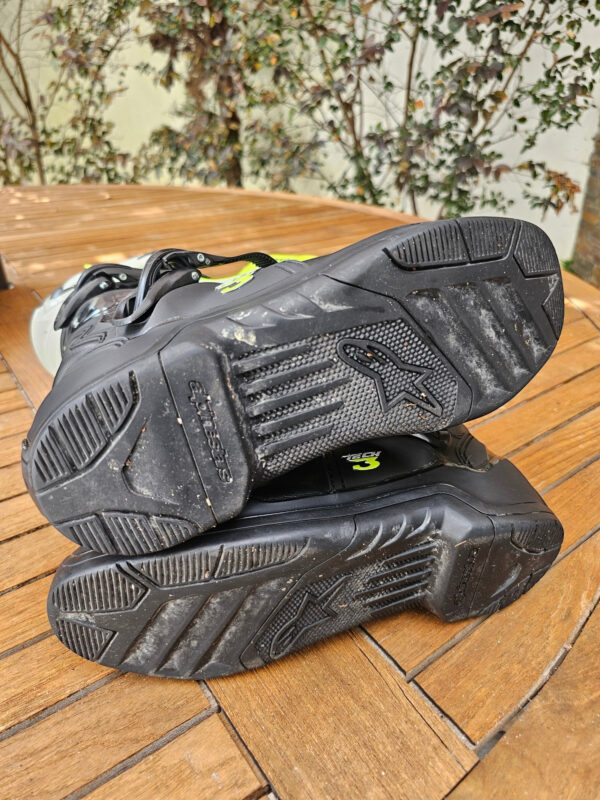 BOTAS USADAS ALPINESTARS TECH 3 BLK/YELFLUR/WHT - Image 10