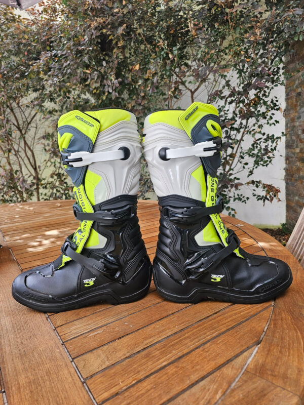 BOTAS USADAS ALPINESTARS TECH 3 BLK/YELFLUR/WHT - Image 3