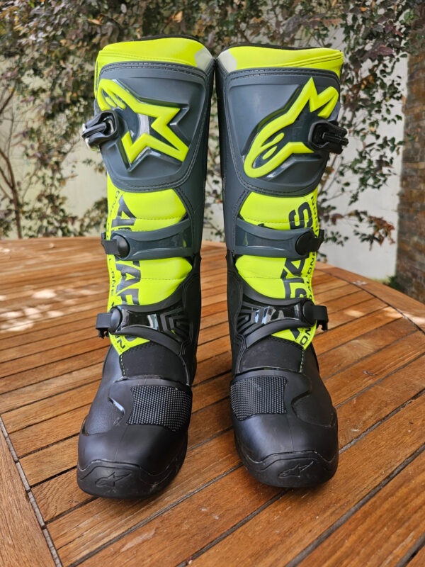 BOTAS USADAS ALPINESTARS TECH 3 BLK/YELFLUR/WHT - Image 2