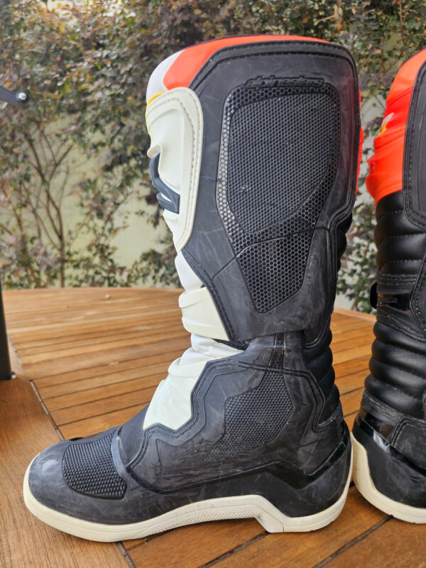 BOTAS USADAS ALPINESTARS TECH 3 BLK/ORGFLU/WHT - Image 8