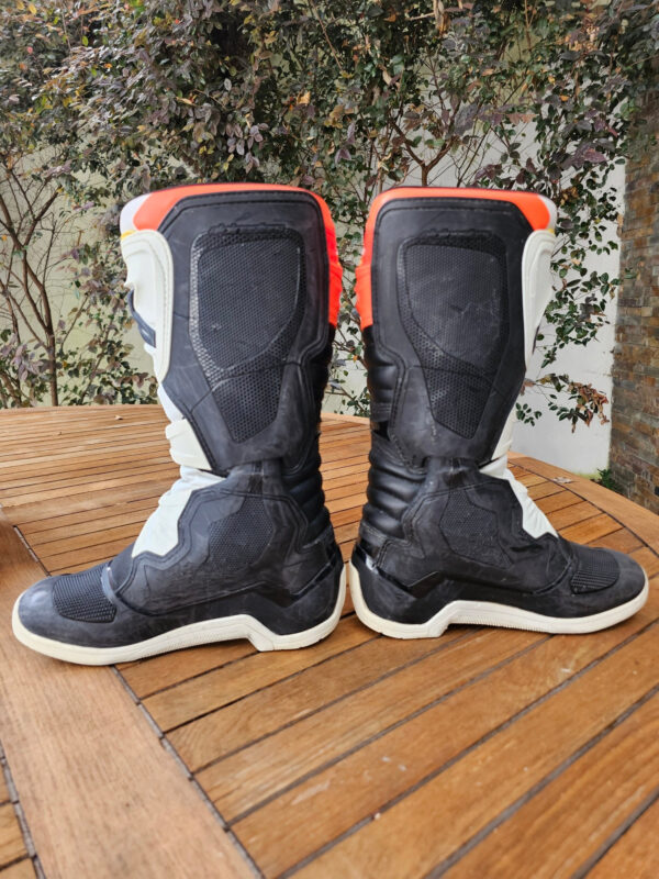 BOTAS USADAS ALPINESTARS TECH 3 BLK/ORGFLU/WHT - Image 10