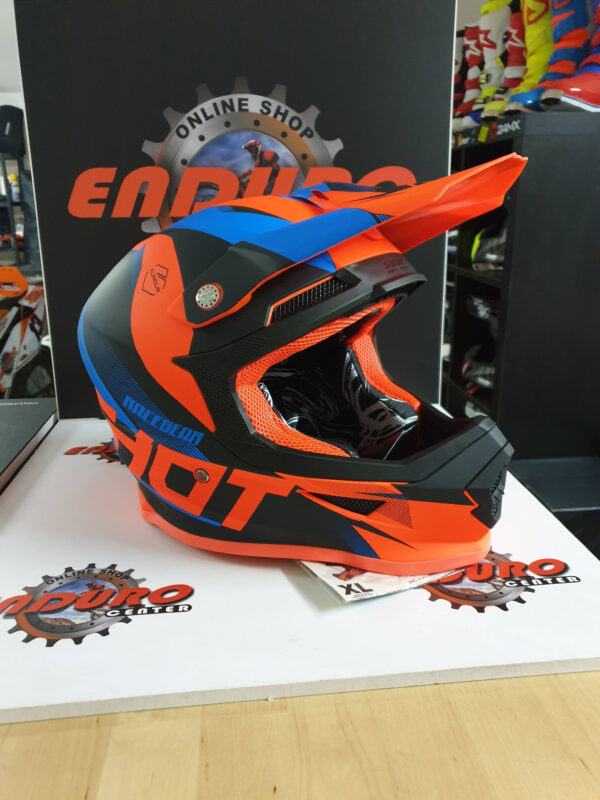 CAPACETE SHOT FURIOUS ULTIMATE ORGFLU/BLK/BLU - Image 2