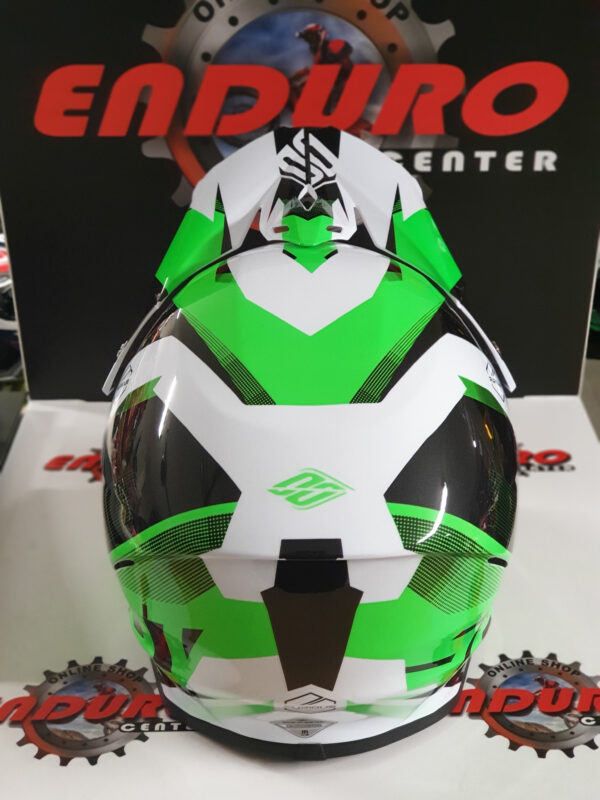 CAPACETE SHOT FURIOUS ULTIMATE GRNFLU/BLK/WHT - Image 5