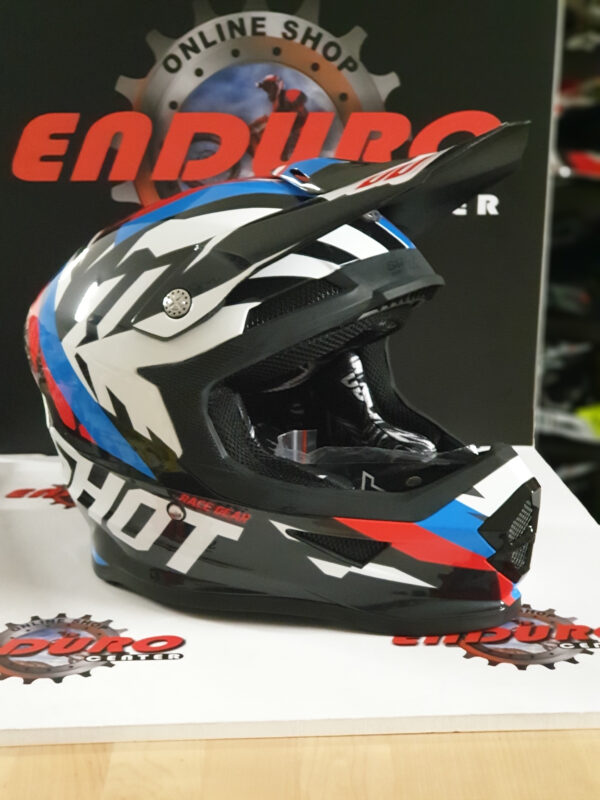 CAPACETE SHOT FURIOUS SCORE BLK/BLU/RED/WHT - Image 2