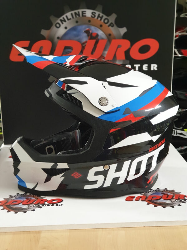 CAPACETE SHOT FURIOUS SCORE BLK/BLU/RED/WHT - Image 3