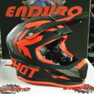 CAPACETE SHOT FURIOUS SCORE ORGFLU/BLK/GRY