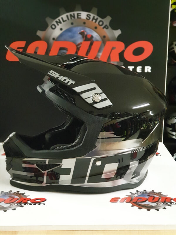 CAPACETE SHOT FURIOUS BRUSH BLK/SLV - Image 3