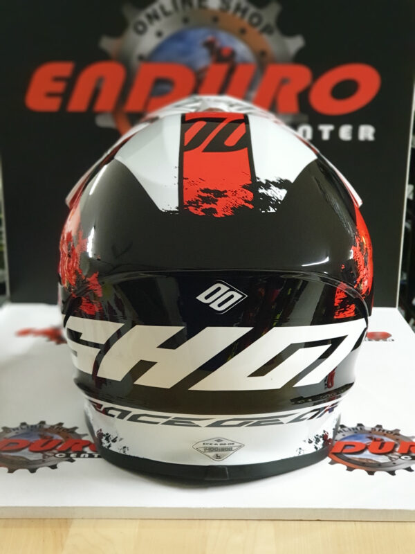 CAPACETE SHOT FURIOUS SHADOW RED/BLK/WHT - Image 4