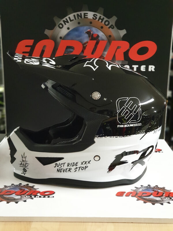 CAPACETE SHOT FURIOUS XP-4 SPEED BLK/WHT - Image 3