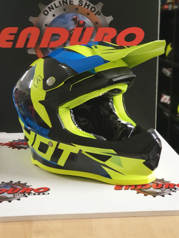 CAPACETE SHOT FURIOUS ULTIMATE YLWFLU/BLK/BLU - Image 2