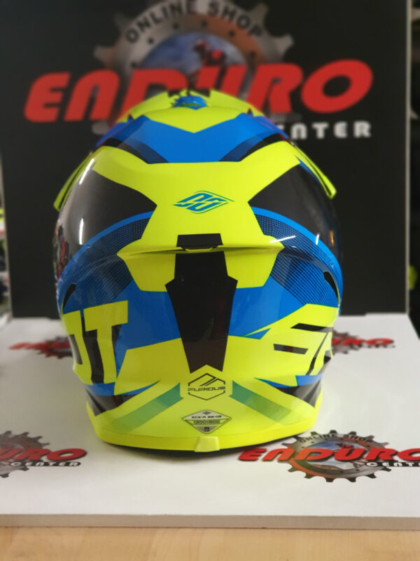 CAPACETE SHOT FURIOUS ULTIMATE YLWFLU/BLK/BLU - Image 4