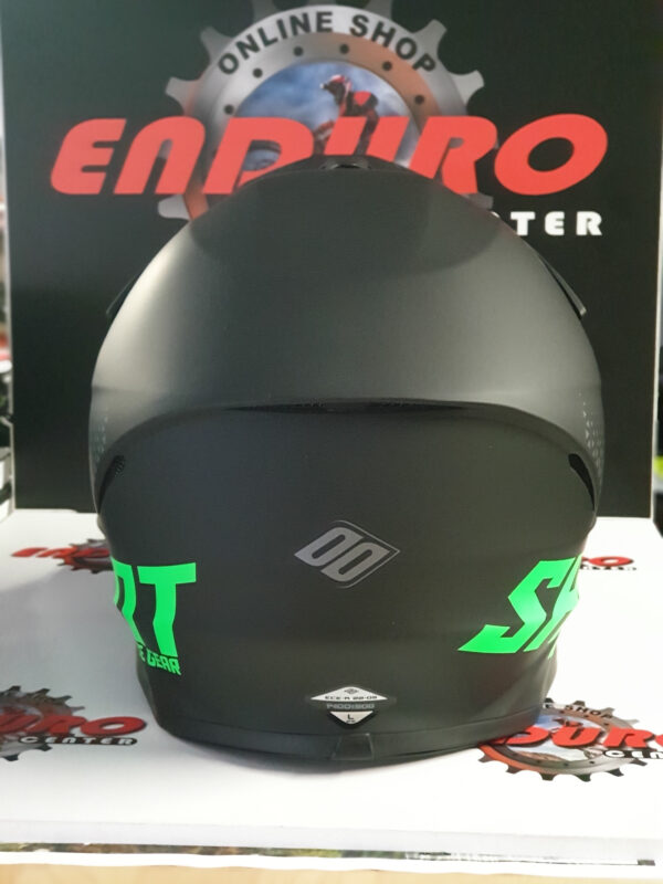 CAPACETE SHOT FURIOUS RAW BLK/GRNFLU - Image 4
