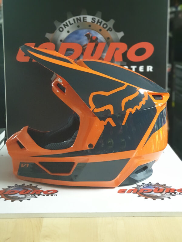 CAPACETE FOX V1 PRZM ORGFLU/DKBLU - Image 3