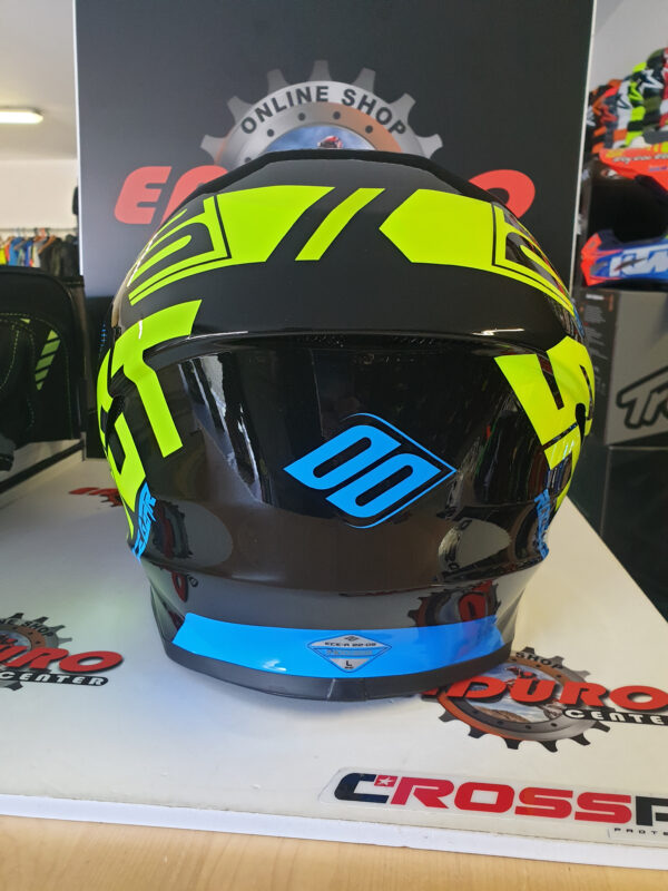 CAPACETE SHOT FURIOUS TRUST BLU/BLK/YLWFLU - Image 4