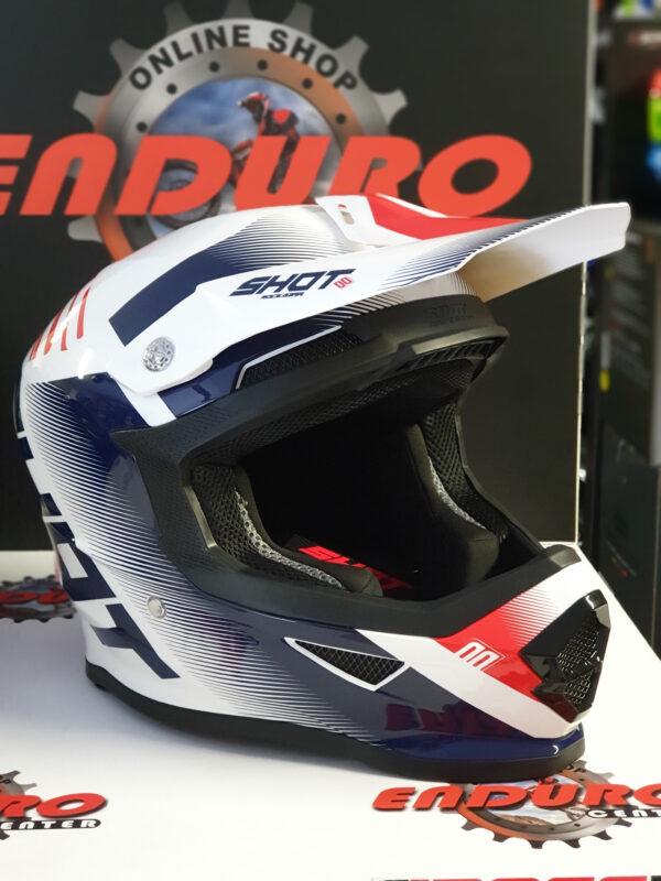 CAPACETE SHOT FURIOUS TRUST BLU/RED/WHT - Image 2
