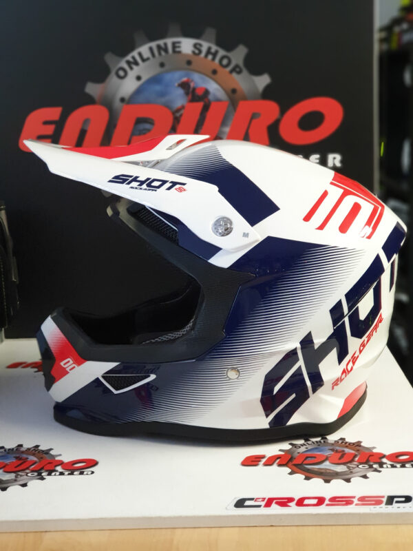 CAPACETE SHOT FURIOUS TRUST BLU/RED/WHT - Image 3
