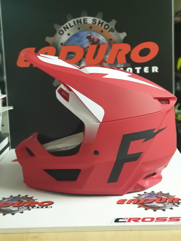 CAPACETE FOX V1 WERD FLM RED/WHT/BLK - Image 3