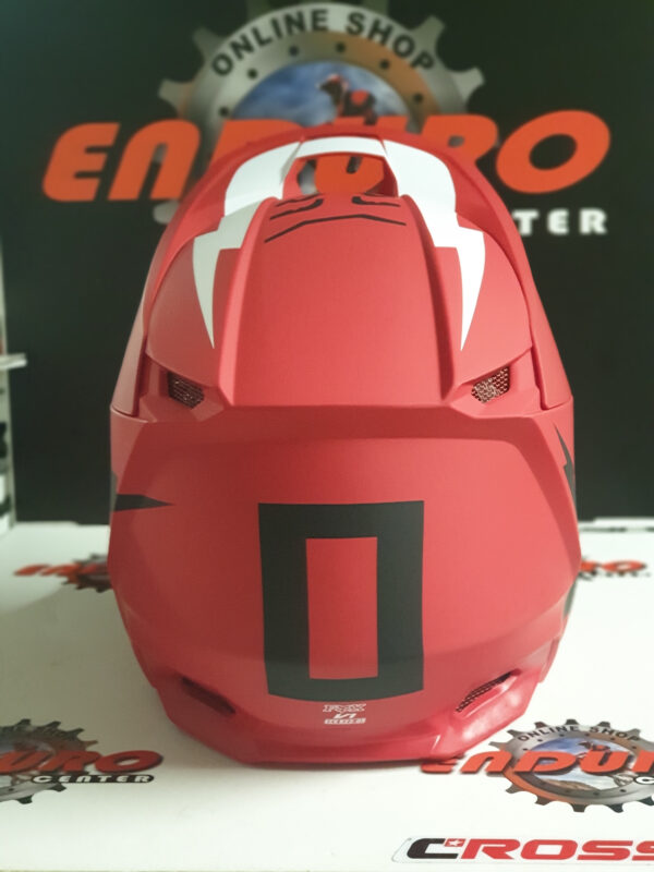 CAPACETE FOX V1 WERD FLM RED/WHT/BLK - Image 6